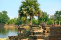 Statues at Srah Srang in Siem Reap Royalty Free Stock Photo